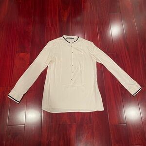 Women’s Cream Shirt with Black Trim